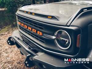 Ford Bronco Front Bumper - Steel Bender - Textured Black - Havoc Ford Bronco Front Bumper - Steel Bender - Textured Black - Havoc